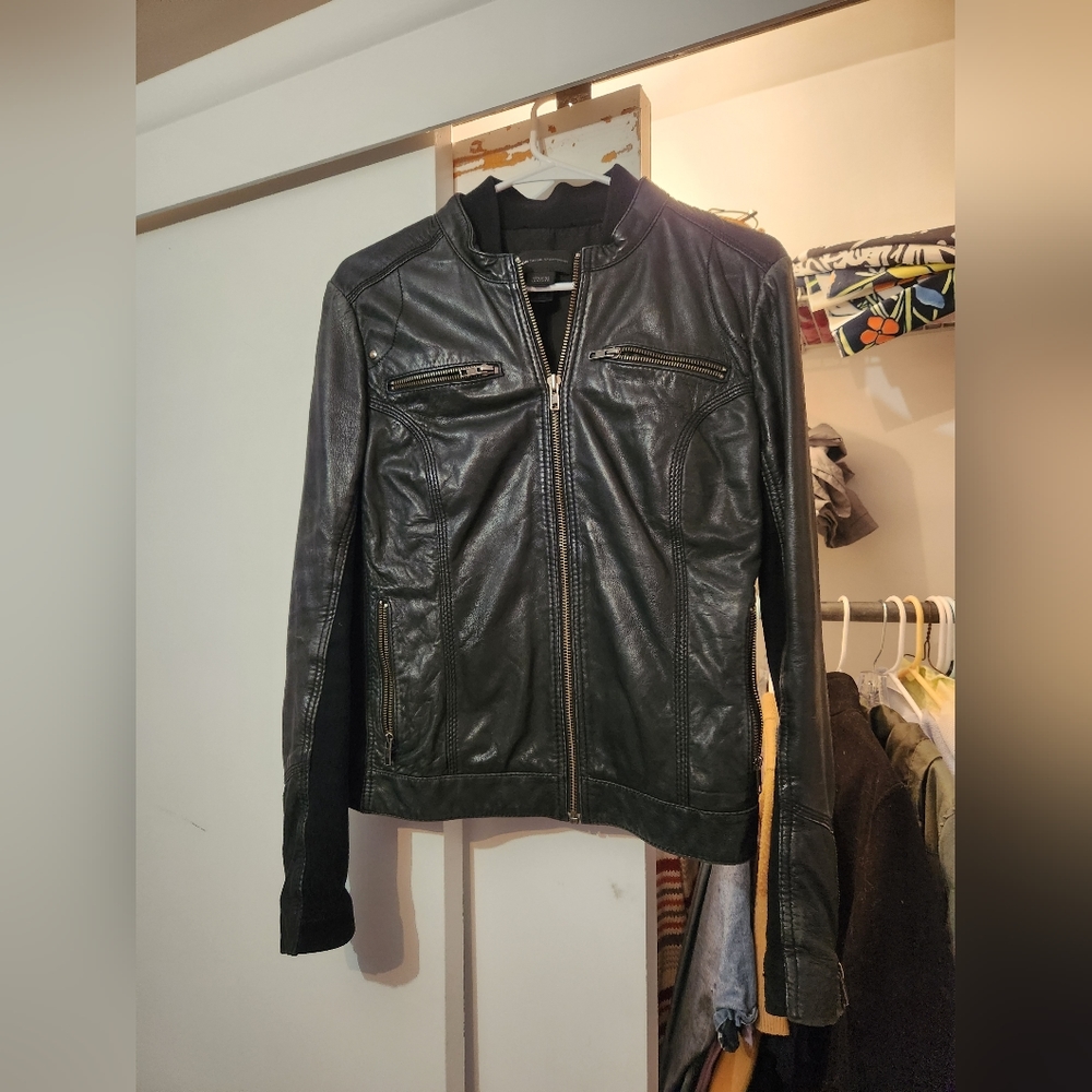 Mango Genuine Leather jacket